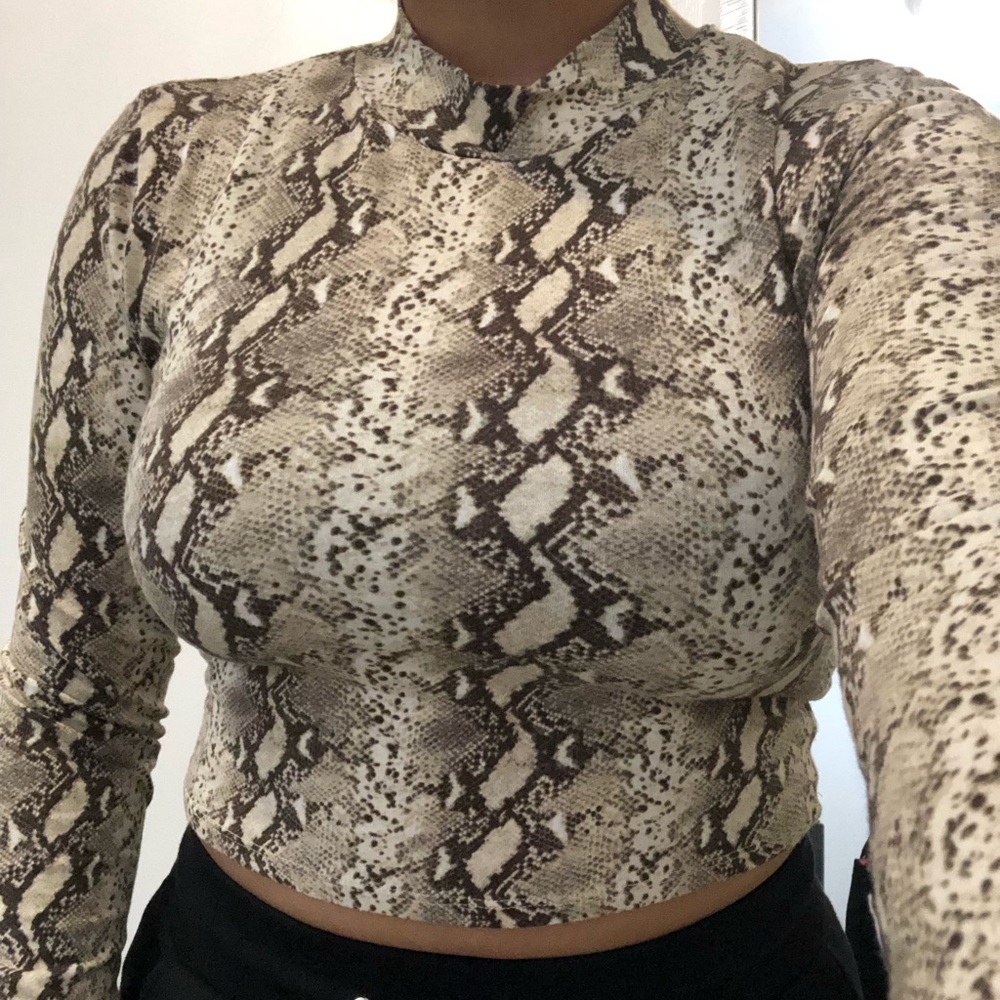 Snake Print Top